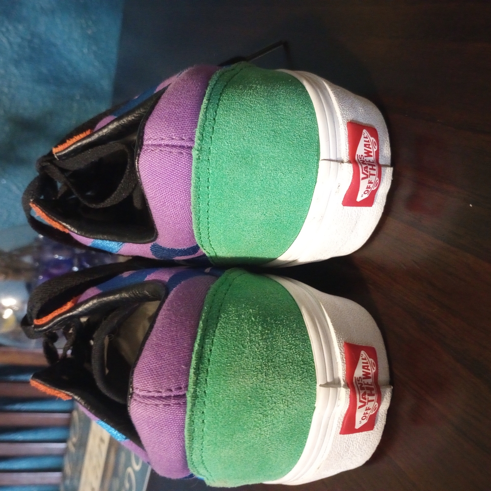 Vans Men's 9.5 Old Skool Statement Multi Block Sneakers Casual Shoes Bla… - Picture 5 of 11